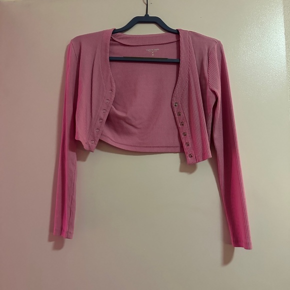 NWOT Revolve Year of Ours Cropped Ribbed Cardigan - Picture 2 of 4